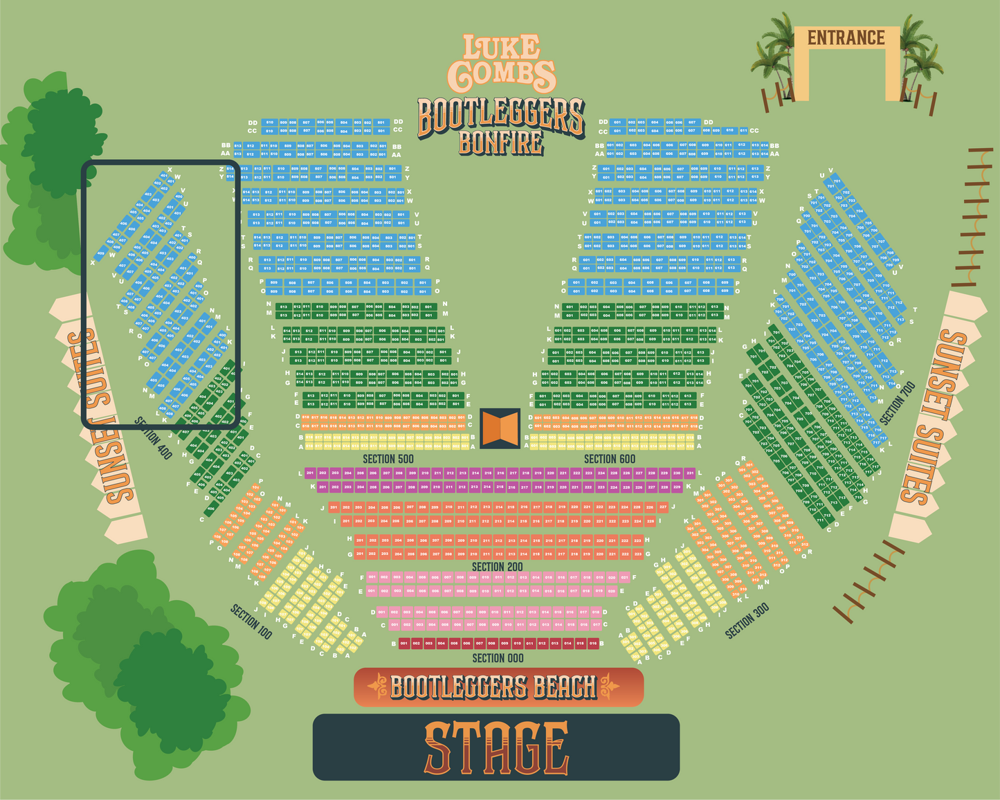 4 Person Cove | Sec 400 Bootleggers Bonfire '25