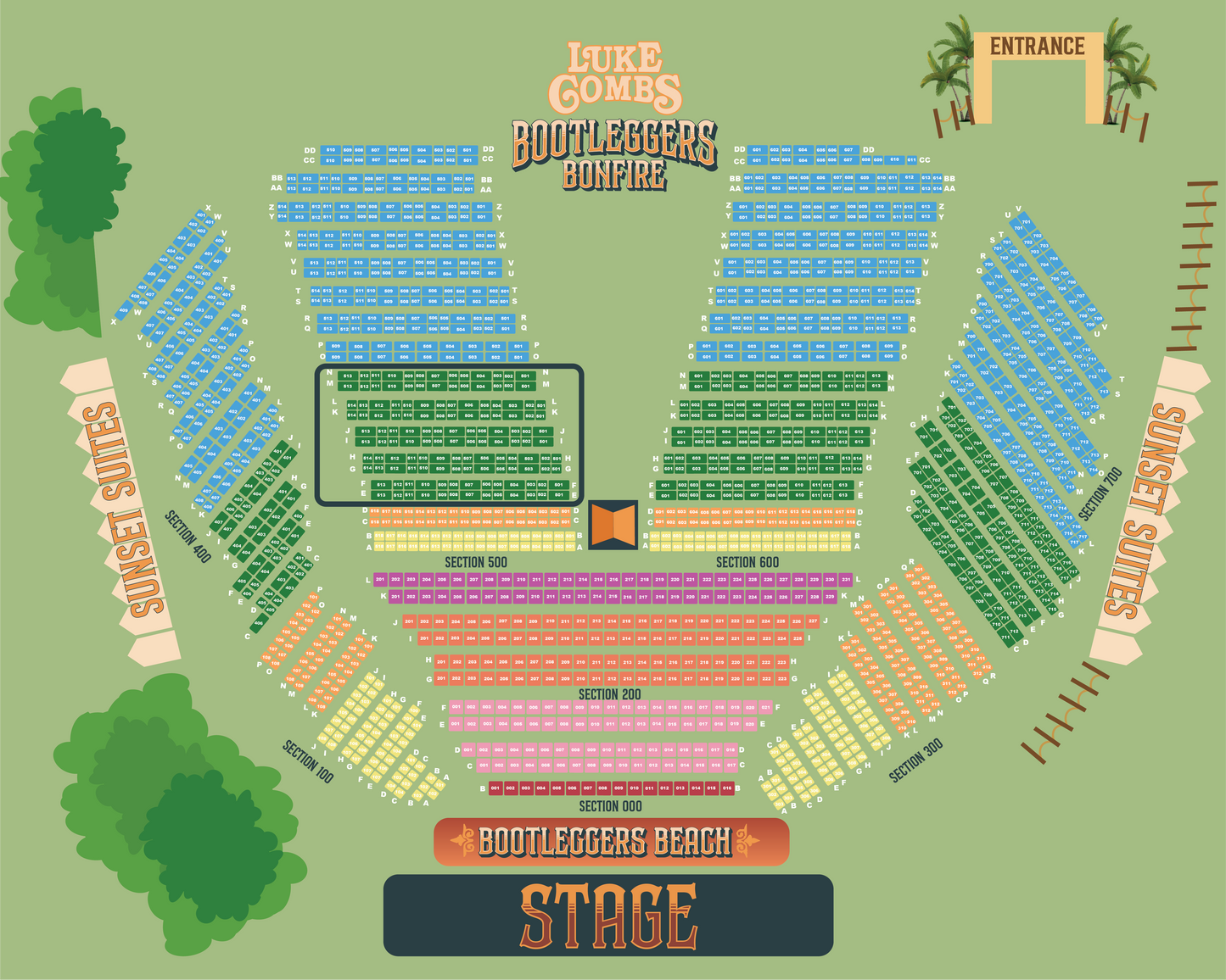 4 Person Cove | Sec 500 Bootleggers Bonfire '25