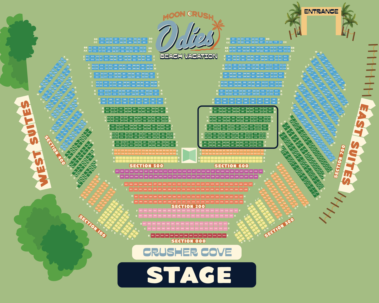 Solo Pass | Sec 600 Odies Beach Weekend