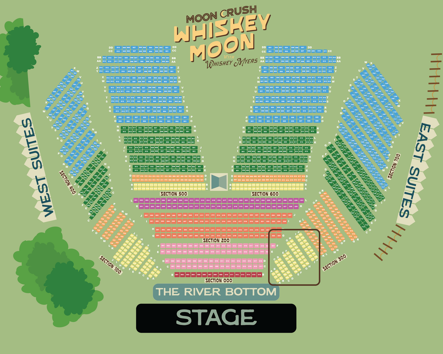 2 Person Cove | Sec 300 Whiskey Moon '25