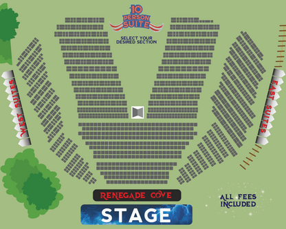 10 Person Suite | West | Rockin’ in Paradise with Styx & Friends